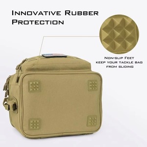 Sac à dos de pêche avec sangle pour canne, sac de pêche isotherme avec housse de protection contre la pluie, camouflage vert - échantillon gratuit - Product Image 5