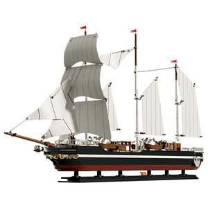 Xbert 66186 3046-teiliges Amsterdam Segelschiff Baustein-Set Modell MOC Technisches Spielzeug Plastik Modernes Festival-Geschenk - Product Image 1