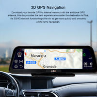 10 pouces 4G ADAS Android 8.1 tableau de bord RAM 2GB ROM 32GB Wifi GPS Navigation avec double caméras 24H moniteur de stationnement