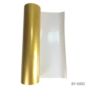 Baiyin sublimasi cetak perekat meja potong PU Htv vinil T shirt emas putih Transfer panas vinil Film untuk tekstil