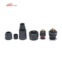 Connecteur étanche IP68 à 4 broches M14 pour bande LED, vis magnétique, alimentation AC/DC, étanche, connecteur à 2, 3, 4, 5, 6, 8 broches