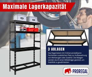 Étagère à pneus LxLxH 180x120x40cm, capacité 6 pneus, 4 niveaux + 3 étagères, acier Q235 noir thermolaqué, pour atelier/stockage/<span class=keywords><strong>cave</strong></span> - Product Image 5