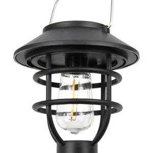 Lumière de jardin solaire <span class=keywords><strong>extérieure</strong></span> en plastique 2 en 1 avec <span class=keywords><strong>suspension</strong></span> et piquet pour jardin, allée, cour, paysage, pelouse - Product Image 4