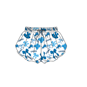 Completo coordinato personalizzato per fratelli e sorelle: Top senza maniche <span class=keywords><strong>blu</strong></span> con fiocco e gonna, vestito al ginocchio, <span class=keywords><strong>pantaloncini</strong></span> da yoga, abbigliamento sportivo carino - Product Image 5