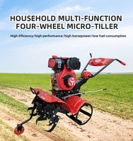 Machine Agricole TX, Mini Motoculteur 5 CV 7 CV, Tracteur de Jardin, Cultivateur à Moteur pour Maison, Essence