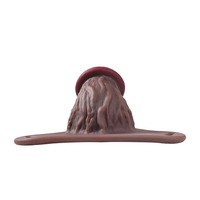 Dildo réaliste en silicone à harnais réglable, creux et portable, marron foncé, jouet pour adultes pour couples