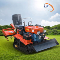 Tracteur chenillé 35 CV, mini-motoculteur agricole, motoculteur rotatif sur chenilles 35 CV