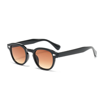 Lunettes de soleil ovales vintage unisexes, monture intégrale en PC, verres de protection UV400, légères, durables, style rétro, pour la conduite et les voyages