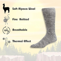 Chaussettes en laine mérinos personnalisées avec logo de marque, épaisses, chaudes, écologiques, pour l'automne et l'hiver, idéales pour la randonnée et les activités de plein air.