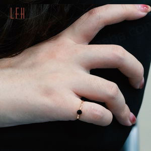 Joyería Fina, Anillos de Oro AU750, Anillos de Compromiso y Boda, Joyería Minimalista, Anillos de Oro Real de 18k para Mujer, Anillos de Boda de Oro de 18k para Pareja - Product Image 6