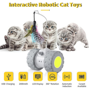 Juguete Interactivo para Mascotas, Cola Rápida Eléctrica Inteligente, Juguete Interactivo y <span class=keywords><strong>de</strong></span> Movimiento para Gatos - Product Image 1