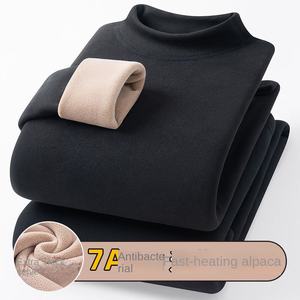 Completo Termico Invernale da Uomo in Poliestere Spesso, Maniche Lunghe, Collo Semi-Alto, Imbottito in Velluto, Antifreddo 300-350g - Product Image 3