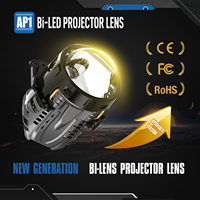 Objectif de projecteur LED BI 3,0 pouces LANSEKO pour voiture, 80W 4078LUX avec tube en cuivre PCB 12V 24V pour projecteur de phare LED de voiture