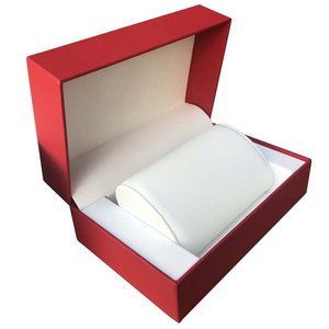 Caja de Joyería de Papel Texturizado de Lujo con Forro de Terciopelo para Reloj, Pulsera, Collar, con Logotipo Personalizado, Caja de Regalo para Set de Reloj - Product Image 1