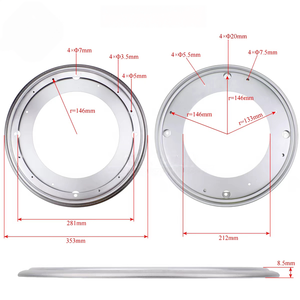 Plato Giratorio Lazy Susan con Rodamientos de Bolas de Hierro, Base Giratoria de 360 Grados, Bajo Ruido - Product Image 5