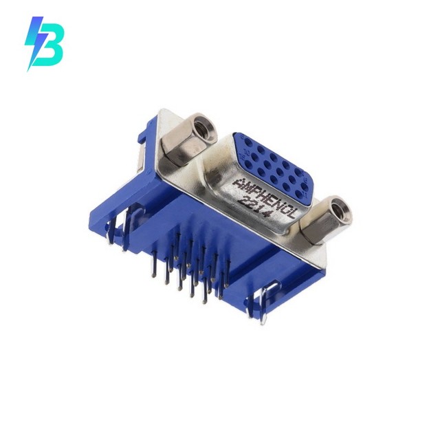 Connectors L77HDE15SD1CH4FVGA 15 Position D-Sub High Density Receptacle Female Sockets HD Connector Assemblies L77HDE15SD1CH4