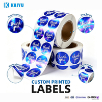 KAIYU 15-Jährige Fabrik Großhandel für Kleinunternehmen Personalisiertes Design Maßgeschneiderte Aufkleber-Etiketten Professioneller Stanzaufkleber