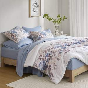 DB Floral Printed Comforter <b>Set</b> with <b>Bed</b> <b>Sheets</b> 8 Piece Cotton Woven for Bedroom <b>King</b>/Queen <b>Size</b> for Home Wedding Hospital Use - Product Image 4