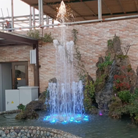 Fontaine d'eau miniature intérieure/extérieure, décoration de jardin chinois, jets de fontaine dansante musicale colorée à vendre