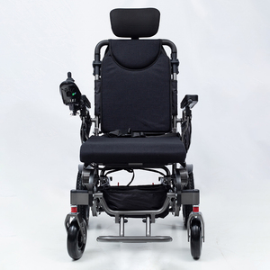 รถเข็นไฟฟ้าแบบเอนนอนน้ำหนักเบา KSM-606 ได้รับการรับรองจากสายการบิน มอเตอร์แรงบิดสูง 700 วัตต์ อุปกรณ์ฟื้นฟูสมรรถภาพขายส่ง - Product Image 1