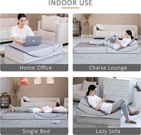 JYM personnalisé canapé paresseux détachable et lavable chaise d'ordinateur pliable lune chaise créative pliage tissu canapé