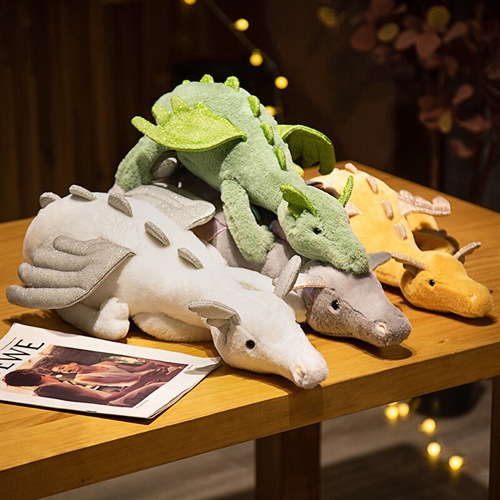 gran dinosaurio de peluche lindo y seguro, perfecto para regalar