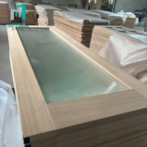 Porte intérieure en bois blanc de style nordique moderne et luxueux, à battants, design dernier cri, pour chambre, porte en bois standard - Product Image 6