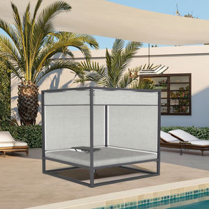 เตียงอาบแดดอลูมิเนียมกลางแจ้งทันสมัย ทนทาน เหมาะสำหรับพักผ่อนริมสระน้ำ คาบาน่า โรงแรม วิลล่า ป้องกันรังสียูวี เป็นมิตรกับสิ่งแวดล้อม - Product Image 3