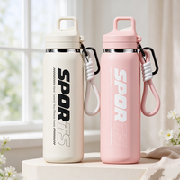 Bouteille d'eau sportive portable, légère et durable en acier inoxydable, gourde isotherme pour activités de plein air – Vente chaude