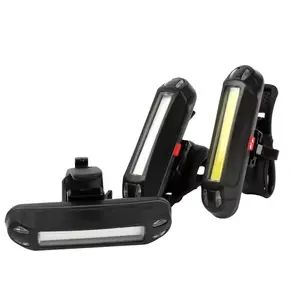 Su geçirmez bisiklet bisiklet arka lambası güvenlik uyarı USB şarj edilebilir bisiklet işık kuyruk lambası LED bisiklet işık