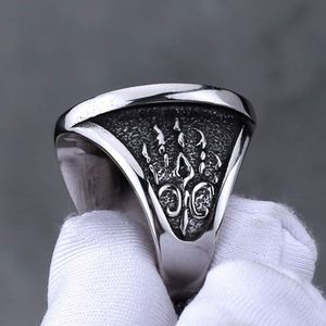 Anillo Personalizable de Acero Inoxidable Clásico para Hombre con Diseño de Garra de Lobo, Estilo Hip Hop Vikingo, Adorno Animal, de Acero de Titanio - Product Image 6