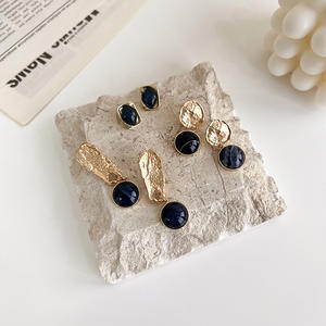 Pendientes de Gota Azul <span class=keywords><strong>Klein</strong></span> geométricos Primavera Verano al por mayor para niñas - Product Image 1