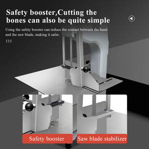 Scie à os <span class=keywords><strong>de</strong></span> haute qualité pour la découpe <span class=keywords><strong>de</strong></span> viande, machine à couper les os congelés en acier inoxydable épais, en vente - Product Image 3