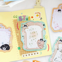 30 Notas Adhesivas por Paquete, Serie La Vida Diaria de Mimi, Diseños de Dibujos Animados Bonitos para Agendas, Decoraciones, Listas de Tareas y Control de Progreso
