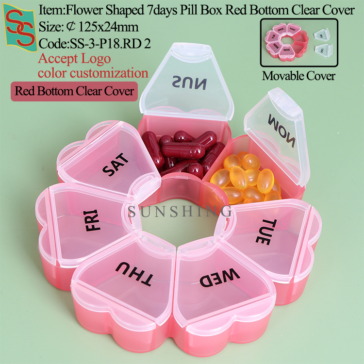 P18:Red Bottom Clear Cover