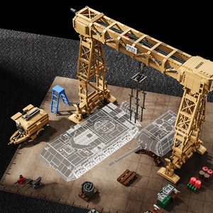 Miniatures de grues portiques allemandes de la Seconde Guerre mondiale, véhicules d'entretien de chars, accessoires d'atelier, 9 figurines, ensemble de blocs de construction pour adultes - Product Image 4