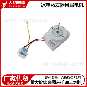 Moteur de ventilateur d'évaporateur de réfrigérateur Tai Chu Dian Qi WR60X28783 en alliage d'aluminium haute efficacité - Product Image 1