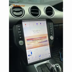14.4 Qualcomm Android 11 Para Ford Mustang 2015-2021 SYN2 SYNC3 Leitor Multimídia Carro GPS Tesla Rádio Estéreo QLED Tela HeadUnit