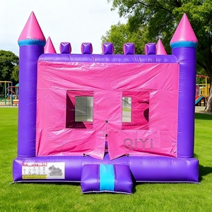Inflatable Bouncer <b>Castle</b> Pink Inflatable House Party Jump <b>Bouncing</b> House for Kids - Product Image 1