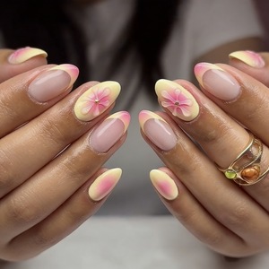 Uñas Postizas Francesas en Degradado <span class=keywords><strong>de</strong></span> Color, <span class=keywords><strong>de</strong></span> Alta Gama, con Diseño Impreso en Forma <span class=keywords><strong>de</strong></span> Almendra, para Comercio Electrónico Transfronterizo en <span class=keywords><strong>Europa</strong></span> y América - Product Image 3