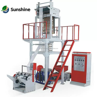 Machine de soufflage de film PE haute vitesse, ligne d'extrusion de film soufflé HDPE LDPE LLDPE, machine de fabrication de film plastique