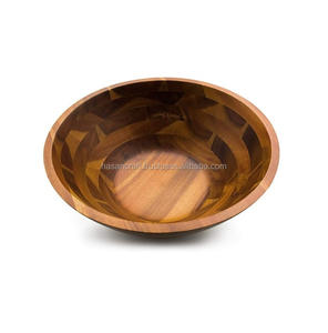 Cuenco de madera desechable ecológico hecho a mano de calidad superior para Hotel y restaurante para frutas, ensaladas, otros platos - Product Image 5