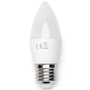 Lampadina LED C37 E27 4.9W, ad alta efficienza energetica, luce calda, ideale per illuminazione ambientale e decorazione. - Product Image 1