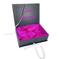 Boîtes d'emballage de paquets de cheveux personnalisées de qualité Boîte cadeau pliable Emballage cosmétique de luxe personnalisé recyclable Rose personnalisé Accepter