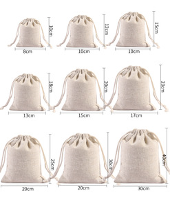 Factory Price <strong>Draw</strong> String Bags Custom Logo White Muslin Cotton Canvas Drawstring Shoe Bags Custom Cloth Dust Filter Bag Dustbags - Product Image 2