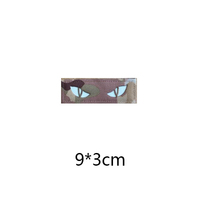 Cat Eye IR Badge Entusiasta al aire libre Personalidad Moral Gancho y bucle Parches de ojo de gato