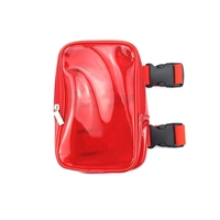 Nouveauté 2026 : Sac de Cuisse Transparent Bleu Grande Capacité avec Logo Personnalisé – Idéal pour le Carnaval et la Mode (Sac Banane)