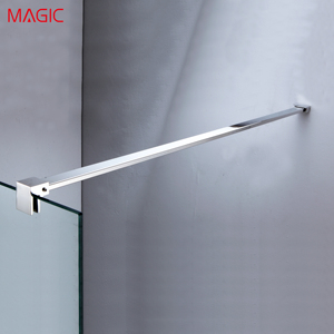 Paroi de douche carrée en alliage d'aluminium MAGIC <span class=keywords><strong>T3F</strong></span>, design moderne, cadre étroit, séparation sec/humide en une seule ligne, 800x2000, pour villa - Product Image 4