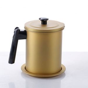 Conteneur à bacon personnalisé de 1,7 L avec passoire, récipient de stockage d'huile de cuisson pour la cuisine, garde-graisse avec filtre à mailles fines et couvercle - Product Image 4