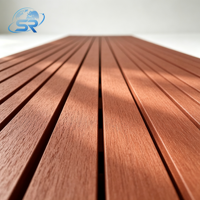 Plancher extérieur en composite bois-plastique WPC à emboîtement 156 mm 25 mm pour patio, jardin, bord de piscine
